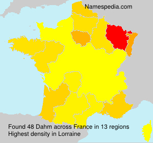 Surname Dahm in France