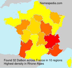 Surname Dalbon in France