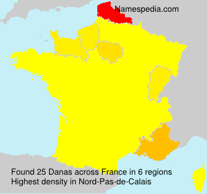 Surname Danas in France