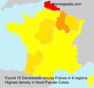 Surname Danielewski in France