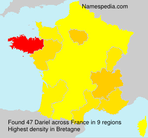 Surname Dariel in France