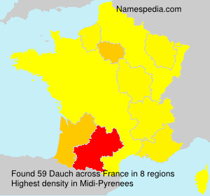 Surname Dauch in France