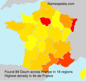Surname Daum in France