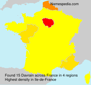 Surname Davrain in France