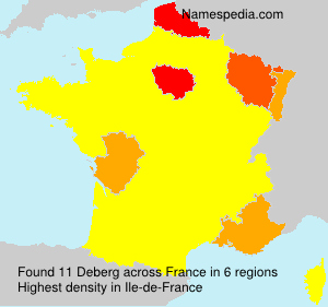 Surname Deberg in France