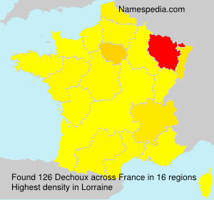 Surname Dechoux in France