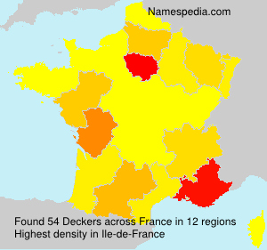 Surname Deckers in France
