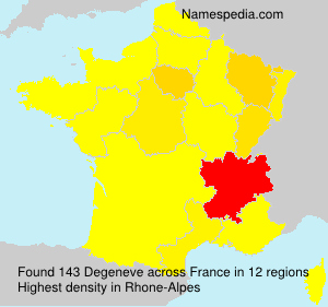Surname Degeneve in France
