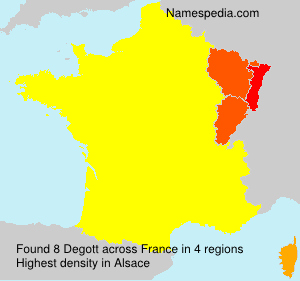 Surname Degott in France
