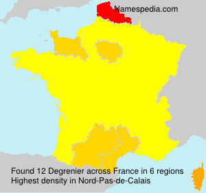 Surname Degrenier in France