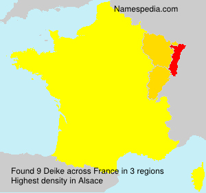 Surname Deike in France