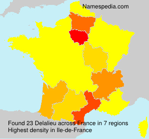 Surname Delalieu in France