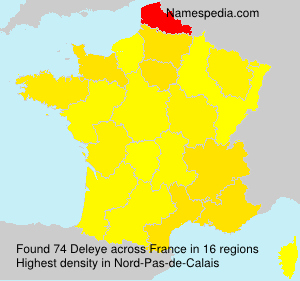 Surname Deleye in France