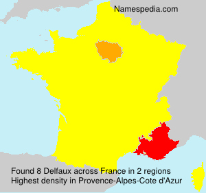 Surname Delfaux in France