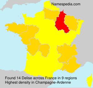 Surname Delise in France