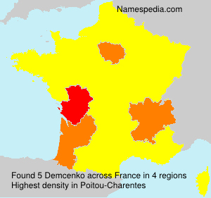 Surname Demcenko in France