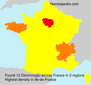 Surname Demircioglu in France