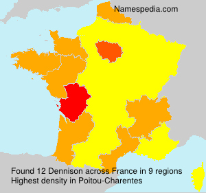 Surname Dennison in France
