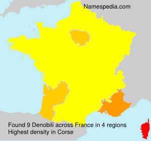 Surname Denobili in France
