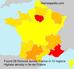 Surname Denoize in France