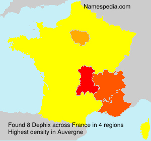 Surname Dephix in France
