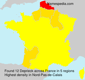 Surname Deprieck in France
