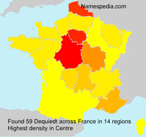 Surname Dequiedt in France