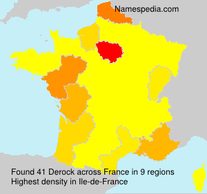 Surname Derock in France