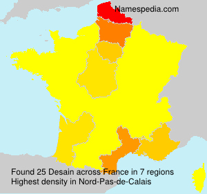 Surname Desain in France
