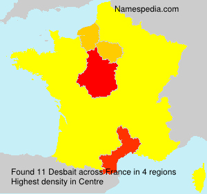 Surname Desbait in France