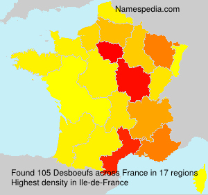 Surname Desboeufs in France