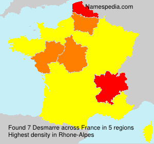 Surname Desmarre in France