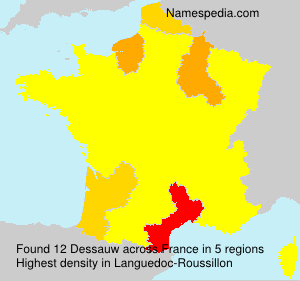 Surname Dessauw in France