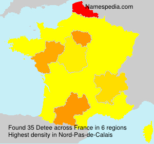 Surname Detee in France