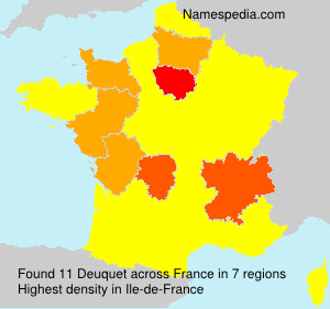 Surname Deuquet in France