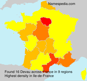 Surname Devau in France