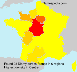 Surname Diamy in France