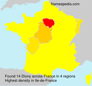 Surname Diony in France