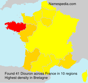 Surname Diouron in France