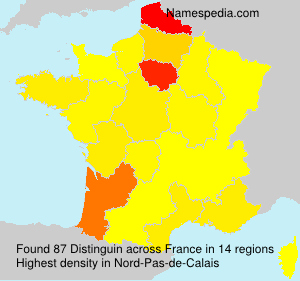 Surname Distinguin in France