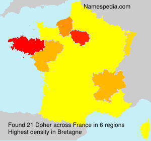 Surname Doher in France