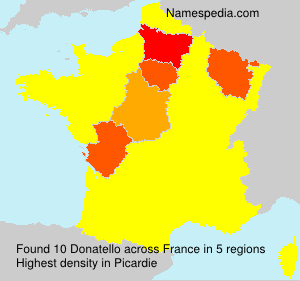 Surname Donatello in France