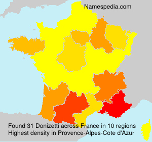 Surname Donizetti in France