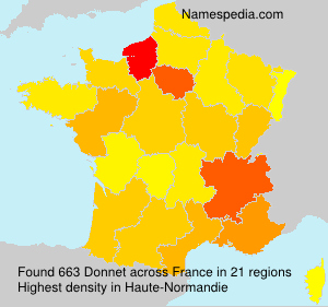 Surname Donnet in France