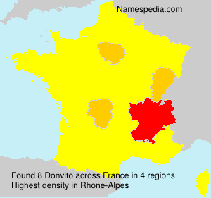 Surname Donvito in France