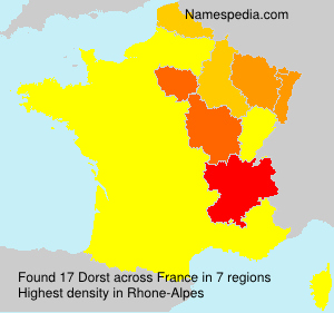 Surname Dorst in France
