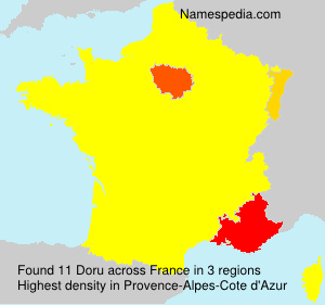 Surname Doru in France