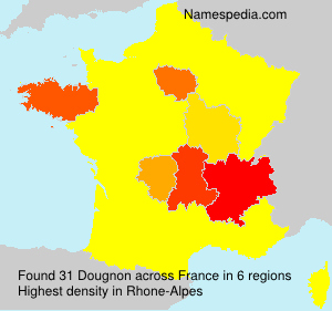Surname Dougnon in France