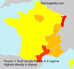 Surname Droll in France
