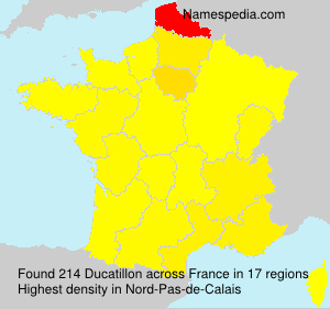 Surname Ducatillon in France